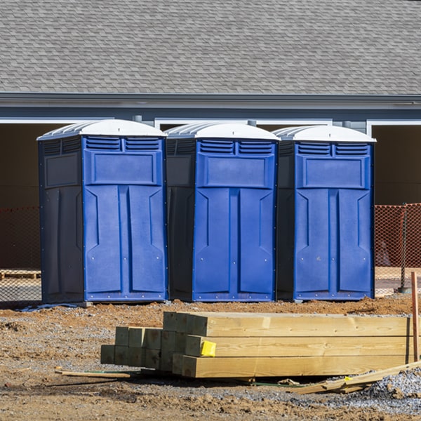 how can i report damages or issues with the porta potties during my rental period in Logansport